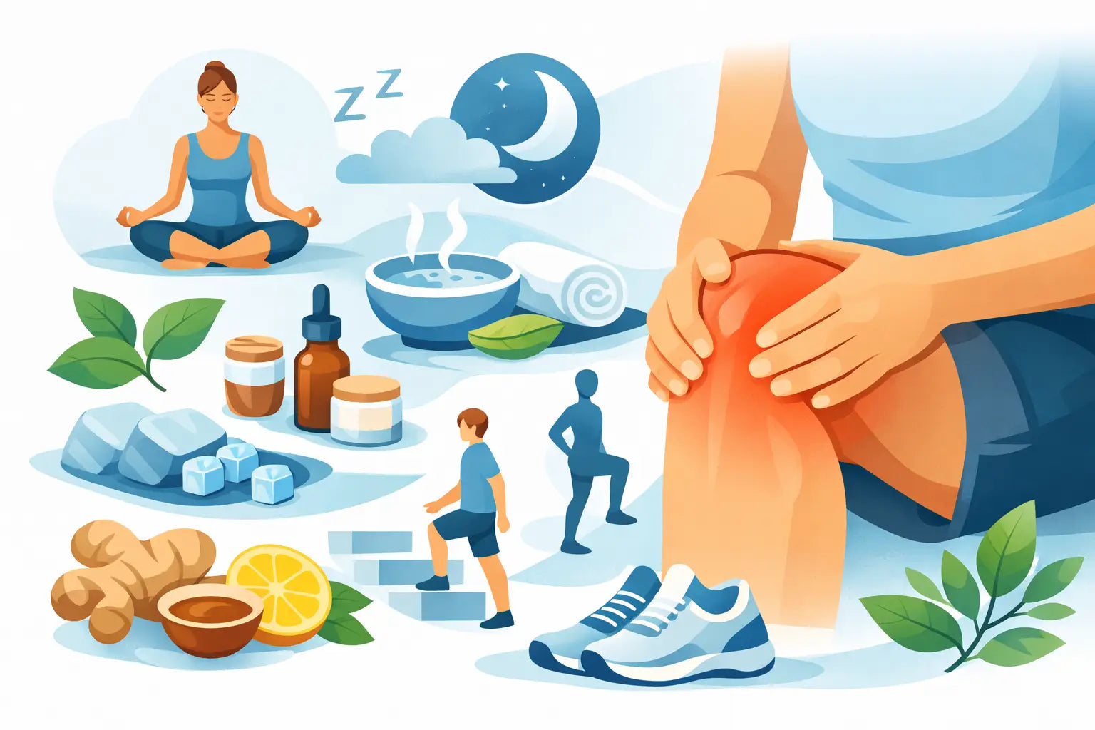 How to Relieve Sore Knees Naturally in 7 Steps