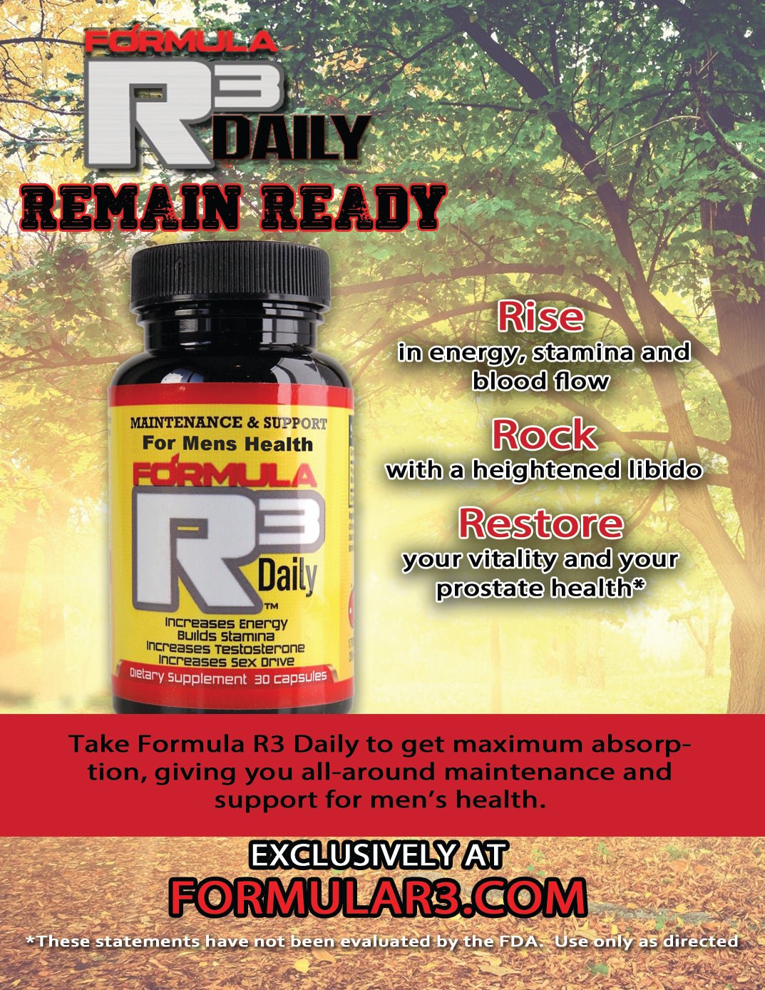 Formula R3 Daily - Reap the Health Benefits of the Best Daily Supplements for Men - FormulaR3