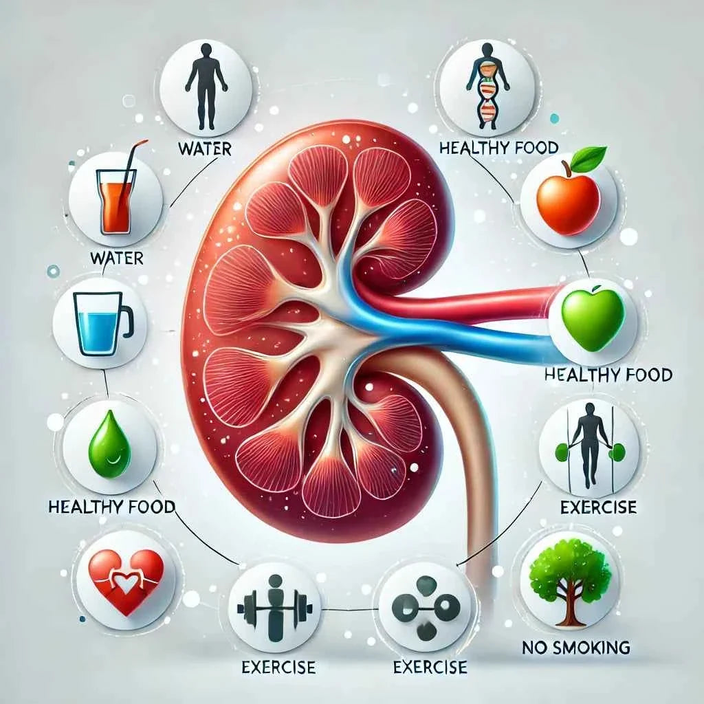 3D illustration of the human back showing the location of both kidneys